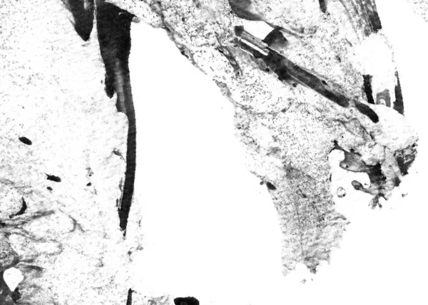 Abstraktní Pozadí Inkoustu Mramorový Styl Černobílá Textura Tahu Barvy Tapety — Stock fotografie
