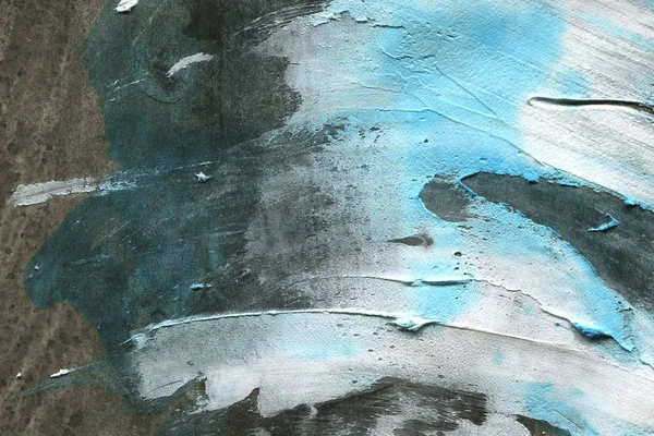 Abstract ink background. Marble style. Black paint stroke texture on white paper. Grunge mud art. Macro image of spackling paste. Gouache wallpaper for web design. Drywall mud art. Painterly plaste — Stock Image Abstract Ink Background Marble Style Black Paint Stroke Texture White Stock Picture