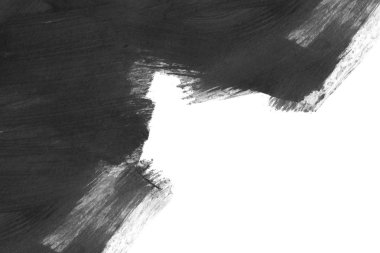 Soyut mürekkep arkaplanı. Mermer tarzı. Beyaz kağıda siyah boya dokusu. Ağ ve oyun tasarımı için duvar kağıdı. Grunge çamur sanatı. Kalem suyunun makro resmi. Koyu Smear