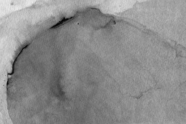 Soyut siyah mürekkep lekesi. Suluboya kağıdına Çin mürekkep arkaplanı. 