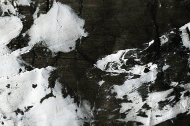 Soyut mürekkep arka plan. Mermer tarzı. Beyaz kağıt üzerinde siyah boya kontur dokusu. Grunge çamur sanat. Görüntüyü spackling yapıştırın. Web tasarım için guaş duvar kağıdı. Alçıpan çamur sanat. Tablomsu plaste