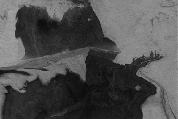 抽象的な黒インク汚れ 水彩紙の中国インクの背景 — ストック写真