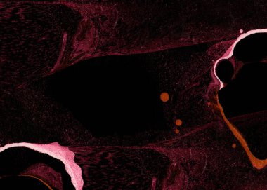 Soyut mürekkep arkaplanı. Mermer tarzı. Beyaz kağıda siyah boya dokusu. Ağ ve oyun tasarımı için duvar kağıdı. Grunge çamur sanatı. Kalem suyunun makro resmi. Koyu Smear