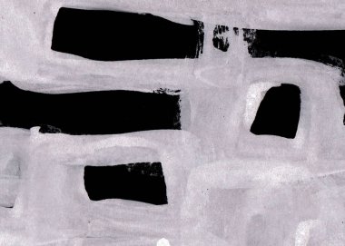 Soyut mürekkep arkaplanı. Mermer tarzı. Beyaz kağıda siyah boya dokusu. Ağ ve oyun tasarımı için duvar kağıdı. Grunge çamur sanatı. Kalem suyunun makro resmi. Koyu Smear