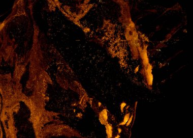 Soyut mürekkep arkaplanı. Mermer tarzı. Beyaz kağıda siyah boya dokusu. Ağ ve oyun tasarımı için duvar kağıdı. Grunge çamur sanatı. Kalem suyunun makro resmi. Koyu Smear