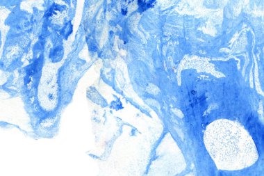 Soyut mürekkep arkaplanı. Mermer tarzı. Beyaz kağıda siyah boya dokusu. Ağ ve oyun tasarımı için duvar kağıdı. Grunge çamur sanatı. Kalem suyunun makro resmi. Koyu Smear