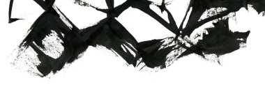 Soyut mürekkep arkaplanı. Mermer tarzı. Beyaz kağıda siyah boya dokusu. Ağ ve oyun tasarımı için duvar kağıdı. Grunge çamur sanatı. Kalem suyunun makro resmi. Koyu Smear