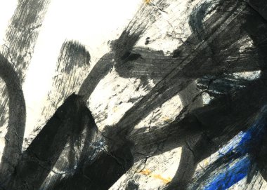 Soyut mürekkep arkaplanı. Mermer tarzı. Beyaz kağıda siyah boya dokusu. Ağ ve oyun tasarımı için duvar kağıdı. Grunge çamur sanatı. Kalem suyunun makro resmi. Koyu Smear