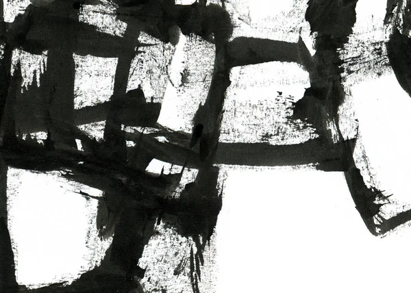 Fondo Tinta Abstracta Estilo Mármol Textura Trazo Pintura Negra Sobre — Foto de Stock