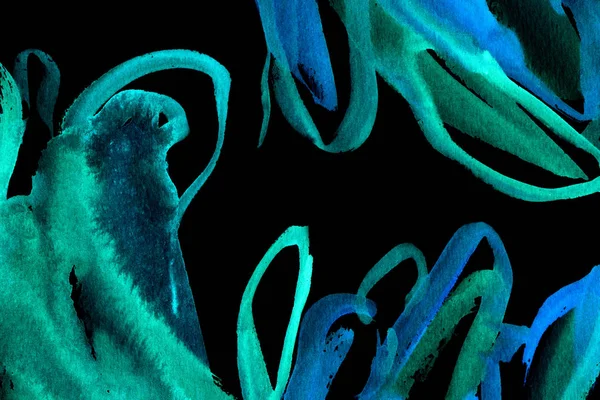 Hand Geschilderd Aquarel Achtergrond Kleuren Spatten Het Papier Abstract Behang — Stockfoto