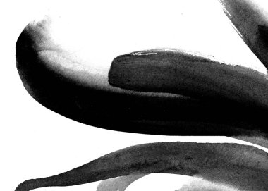 Mermer tarzında beyaz kağıda sıçrayan siyah stokes ile el boyalı suluboya arka plan.