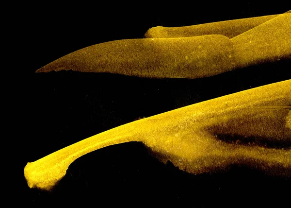 배경에 노란색 페인트 스트로크 텍스처 얼룩이있는 수채화 — 스톡 사진