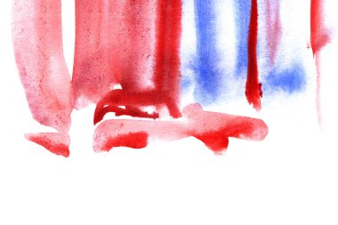 kırmızı ve mavi boya fırça darbeleri, soyut duvar kağıdı