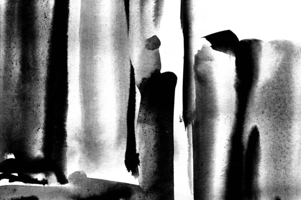 Pinceladas Pintura Negro Fondo Pantalla Abstracto — Foto de Stock