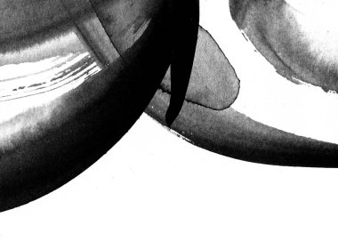 siyah boya fırça darbeleri, soyut duvar kağıdı