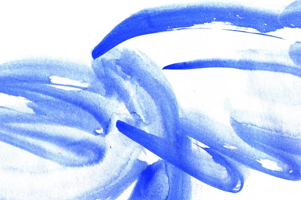 Синие Мазки Кистью Абстрактные Обои — стоковое фото