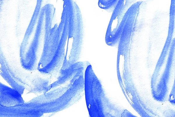 Trazos Pincel Azul Fondo Pantalla Abstracto — Foto de Stock