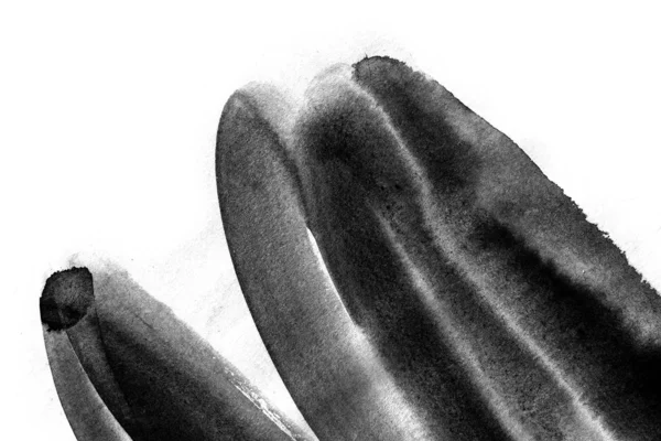 Tahy Štětce Černá Malba Abstraktní Tapeta — Stock fotografie