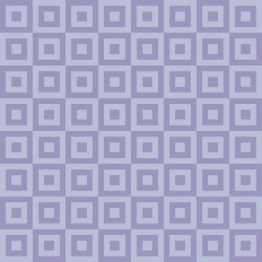 Kareler içinde leylak kareler ile soyut sıcak pastel desen. Vektör İllüstrasyonu.