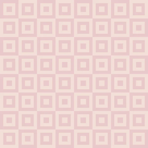 Abstracte Warme Pastel Patroon Met Roze Vierkantjes Binnen Vierkantjes Vector — Stockvector