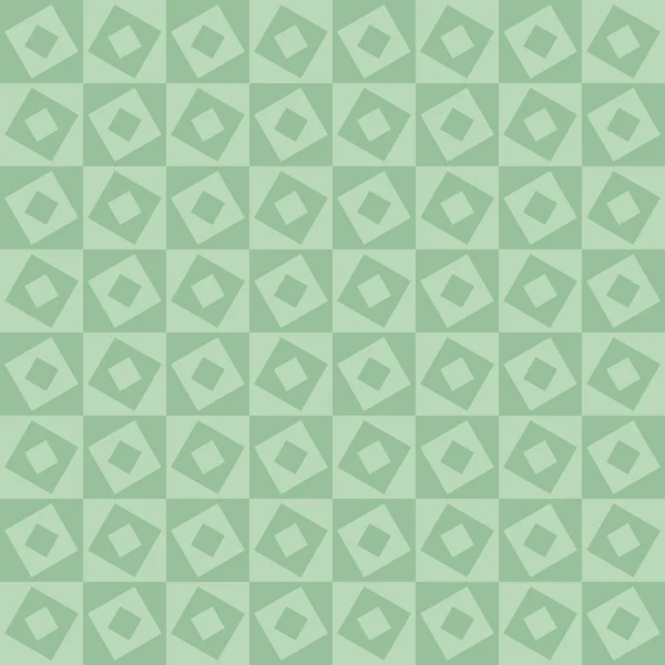 Modèle Abstrait Vert Avec Carrés Losange Illustration Vectorielle — Image vectorielle