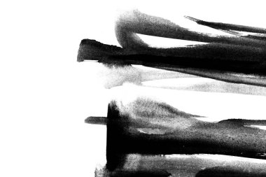 Beyaz arka plan üzerinde Grunge siyah çamur sanatı.