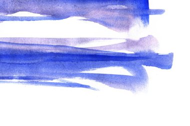 Beyaz arka planda Grunge mavi çamur sanatı.