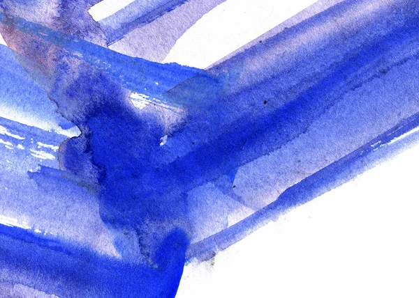 Abstracte Blauwe Inkt Lijnen Patroon Witte Achtergrond — Stockfoto