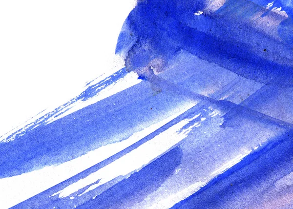 Абстрактные Синие Чернила Белом Фоне — стоковое фото