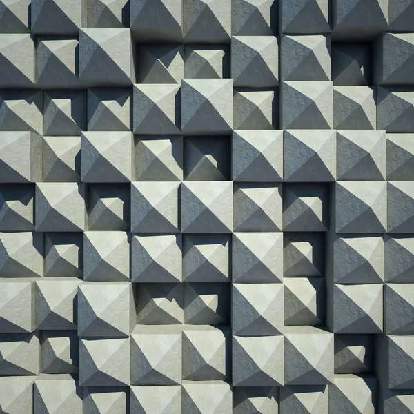 Render Abstrakcyjnej Geometrycznej Ściany Betonowej Tło — Zdjęcie stockowe