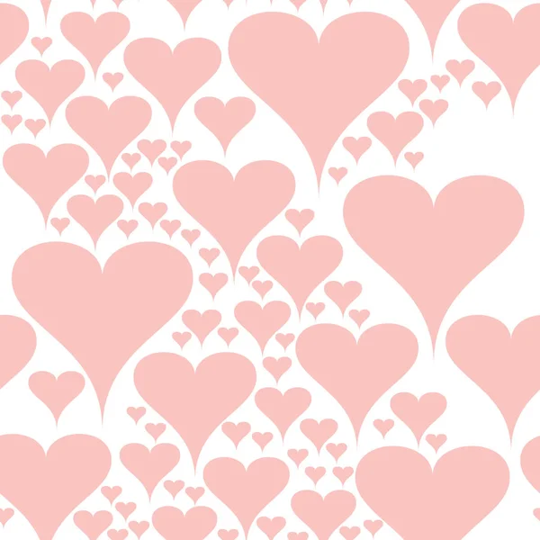 Pink Pattern Pink Valentine Hearts — Stock Vector