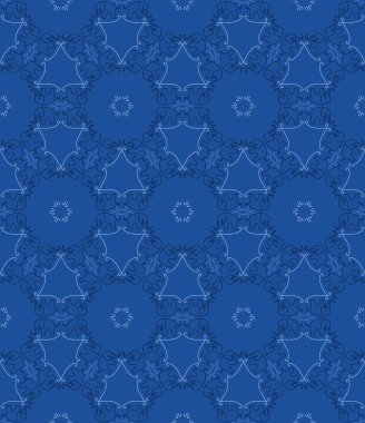 Fil siluetleri ve Hint süs hayvan dikişsiz desen.