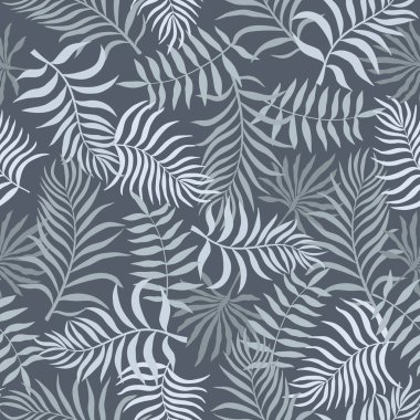 Palm ile tropikal arka plan bırakır. Sorunsuz çiçek desenli. Yaz vektör çizim