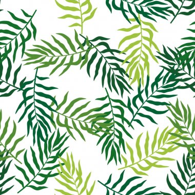 Palm ile tropikal arka plan bırakır. Sorunsuz çiçek desenli. 