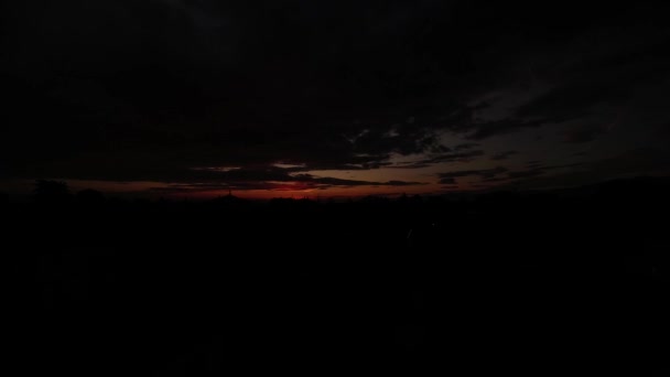 Місто схід сонця Бібіано Реджо Емілія красива — стокове відео