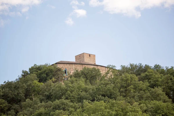 Castelo Bianello Quattro Castella Reggio Emilia Panorama Foto Alta Qualidade — Fotografia de Stock