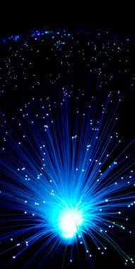 Renkli fiber optik galaksi yıldızlarının arka planı. Yüksek kalite fotoğraf