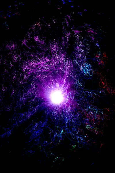 Renkli Fiber Optik Galaksi Yıldızlarının Arka Planı Yüksek Kalite Fotoğraf — Stok fotoğraf