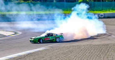 Modena, İtalya: 1 GIU 2018: JCM Japonya Otomobil Toplantısı Autodromo di Modena Ücretsiz Araba Toplantısı