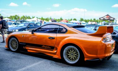 Modena, İtalya: 1 GIU 2018: JCM Japonya Otomobil Toplantısı Autodromo di Modena Ücretsiz Araba Toplantısı