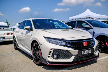 Modena, İtalya: 1 GIU 2018: JCM Japonya Otomobil Toplantısı Autodromo di Modena Ücretsiz Araba Toplantısı