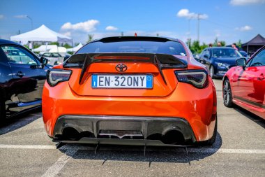 Modena, İtalya: 1 GIU 2018: JCM Japonya Otomobil Toplantısı Autodromo di Modena Ücretsiz Araba Toplantısı