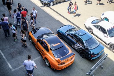 Modena, İtalya: 1 GIU 2018: JCM Japonya Otomobil Toplantısı Autodromo di Modena Ücretsiz Araba Toplantısı