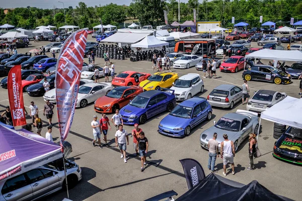 Modena Włochy Giu 2018 Jcm Japan Car Meeting Autodromo Modena — Zdjęcie stockowe