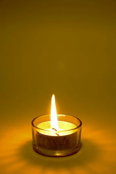 candle tealight isolated sun neutral background. High quality photo