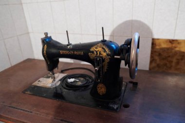 Mobil destekli antika dikiş lekesi. Yüksek kalite fotoğraf