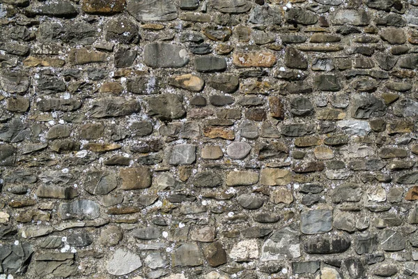 Oude Stenen Muur Baksteen Patroon Achtergrond Zonnige Dag — Stockfoto
