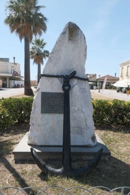 Viareggio bir çapanın denizcilerinin heykeli. Yüksek kalite fotoğraf