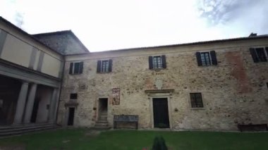 Bardi Castle Parma avlusunda. Yüksek kalite 4k görüntü