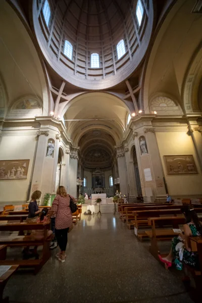 Panorana Över Katedralen Guastalla Reggio Emilia Interiörer Högkvalitativt Foto — Stockfoto
